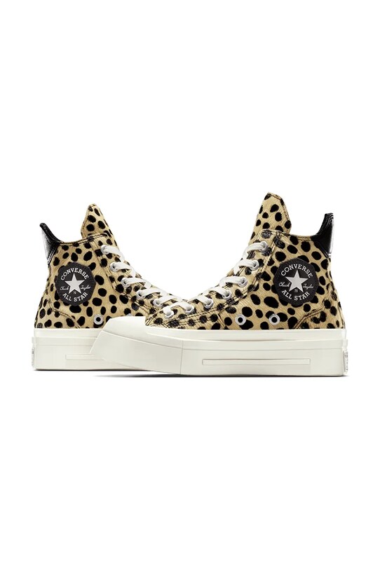 Converse bőr sneaker Chuck 70 De Luxe Heel Squared bézs A12814C