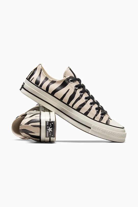 Πάνινα παπούτσια Converse Chuck 70 Zebra A13438C λευκό