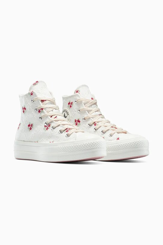 Converse teniși Chuck Taylor All Star Lift A13659C alb SS25