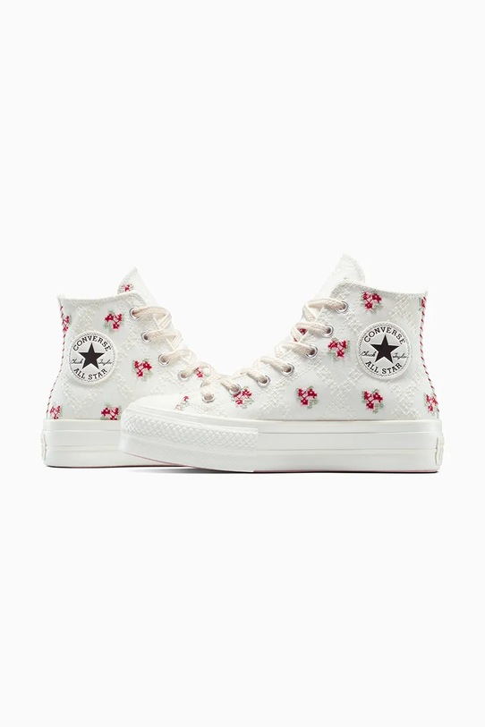 Πάνινα παπούτσια Converse Chuck Taylor All Star Lift λευκό A13659C