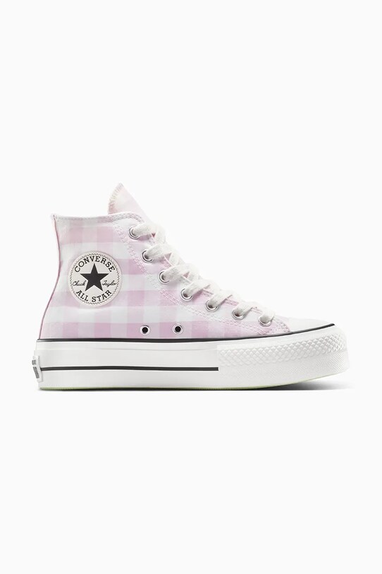 Πάνινα παπούτσια Converse Chuck Taylor All Star Lift πλατφόρμα ροζ A13663C