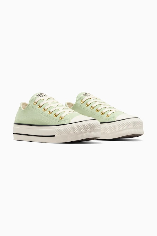 Замшеві кеди Converse Chuck Taylor All Star Lift A13825C зелений SS25