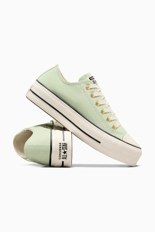 Замшеві кеди Converse Chuck Taylor All Star Lift зелений A13825C