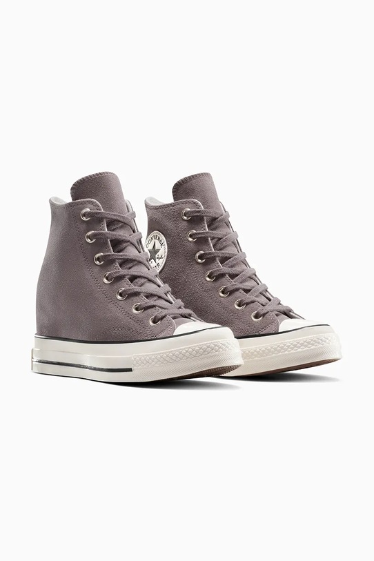 Converse superge iz semiša Chuck 70 Wedge A13834C siva SS25