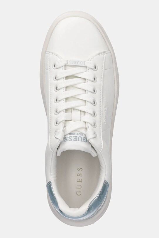 Guess sneakersy skórzane ELBINA biały FLJBIN.LEA12.WHIBL