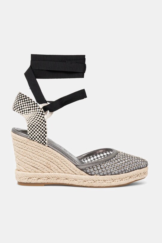 Espadrilky Guess CHARMI FLJCHA.FAB04.PEWTE čierna SS25