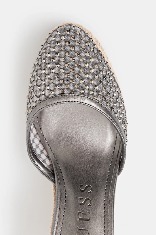 Espadrilky Guess CHARMI čierna FLJCHA.FAB04.PEWTE