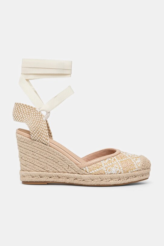 Espadrilky Guess CYRENAY FLJCRY.FAL04.WHIMU béžová SS25