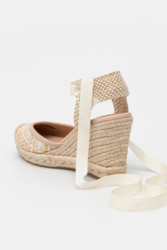 Obuv Espadrilky Guess CYRENAY FLJCRY.FAL04.WHIMU béžová