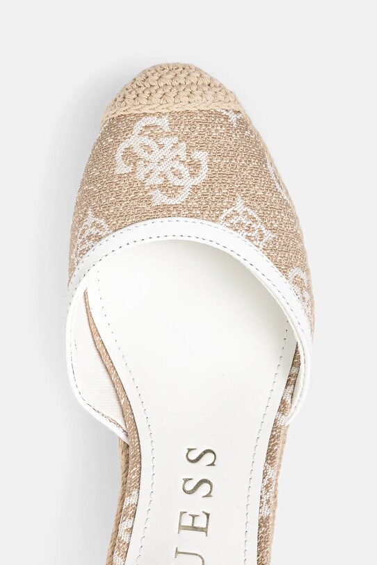 Espadrilky Guess CYRENA béžová FLJCYR.FAB04.WHITE