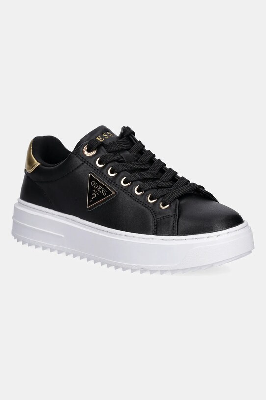 Αθλητικά Guess DENESA12 υφασμάτινο μαύρο FLJD12.LEA12.BLKGO