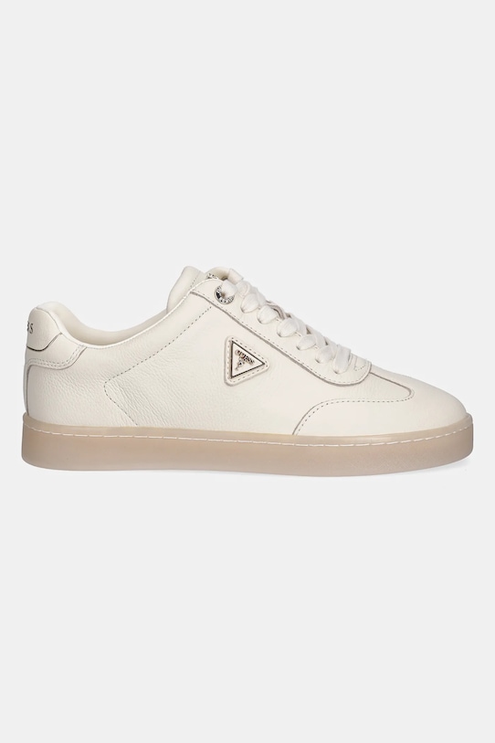 Kožené tenisky Guess JAZLIE FLJJAZ.LEA12.IVORY béžová SS25