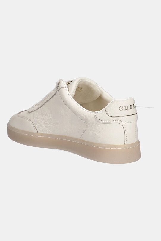 Încălțăminte Guess sneakers din piele JAZLIE FLJJAZ.LEA12.IVORY bej