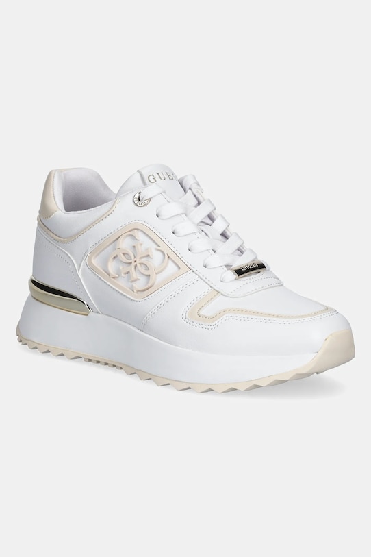 Guess sneakersy KOYAA koturn biały FLJKOY.ELE12.WHICR