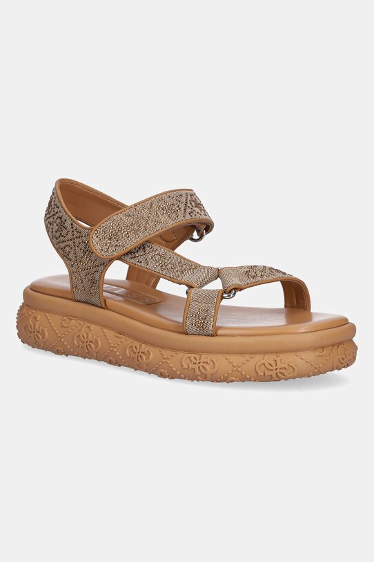 Guess sandały LODE2 syntetyczny brązowy FLJLD2.FAL03.BEIBR