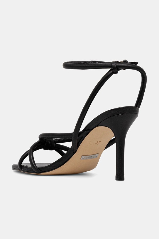 Obuwie Guess sandały skórzane MERLOT FLJMER.LEA03.BLACK czarny