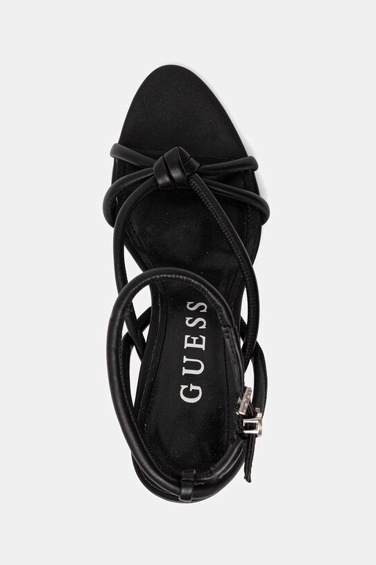 Kožené sandály Guess MERLOT černá FLJMER.LEA03.BLACK