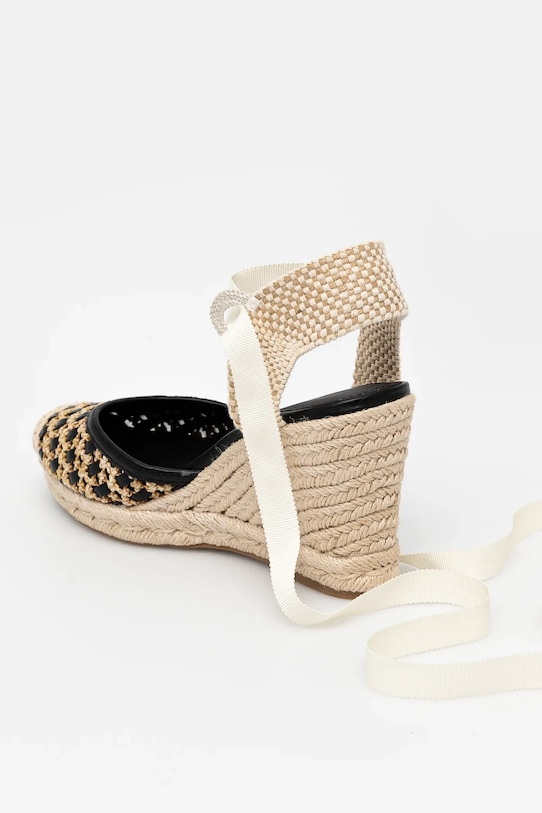 Obuwie Guess espadryle CYRENAM FLJNAM.FAB04.BLACK czarny