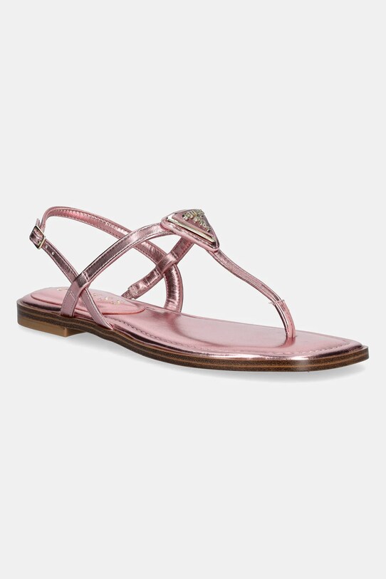 Sandále Guess RAINEY4 imitácia kože ružová FLJRA4.LEL21.PINK