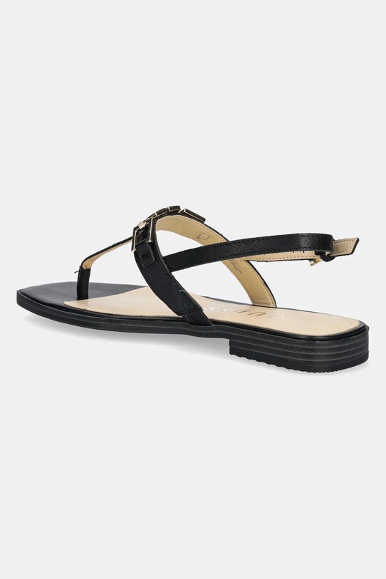 Încălțăminte Guess sandale de piele REALITY FLJREL.LEA21.BLACK negru