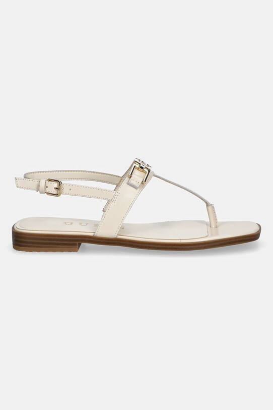Δερμάτινα σανδάλια Guess REALITY FLJREL.LEA21.CREAM μπεζ SS25