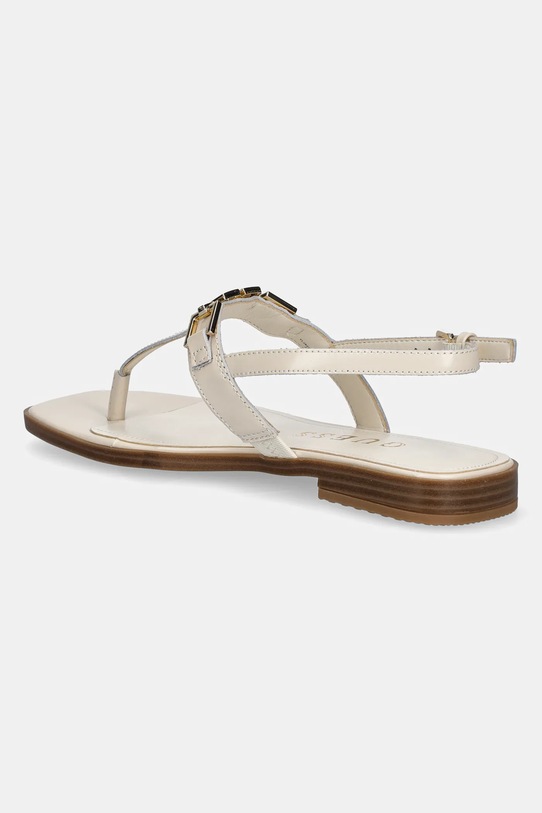 Scarpe Guess sandali in pelle REALITY FLJREL.LEA21.CREAM beige