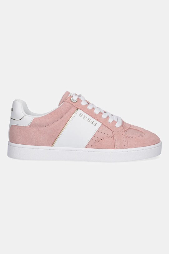 Guess sneakers din piele intoarsă JRONE6 FLJRO6.SUE12.PINK roz SS25