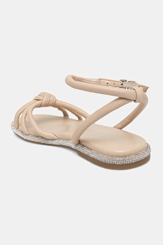 Încălțăminte Guess sandale de piele SLONE FLJSLO.LEA03.TAUPE bej