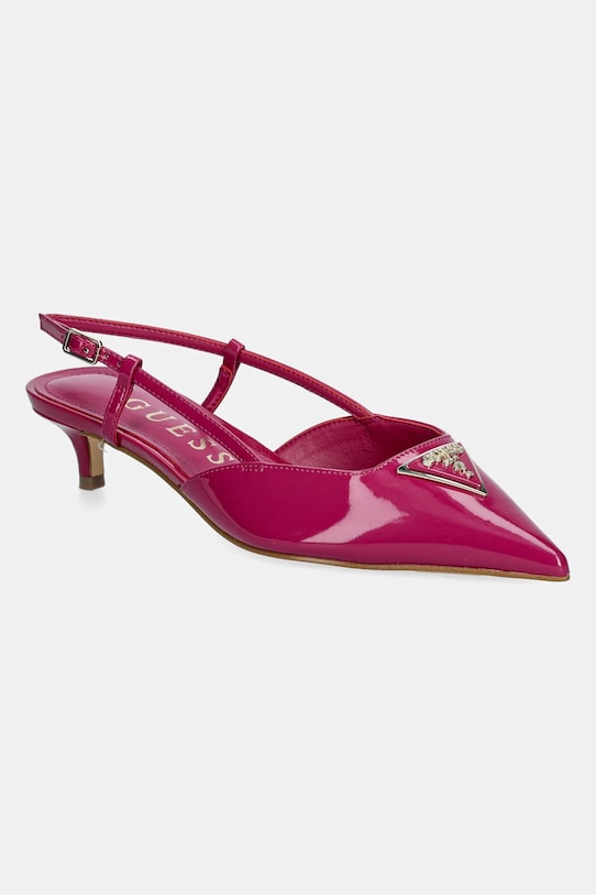 Γόβες Guess JESSON2 απομίμηση δέρματος λουστρίνι ροζ FLJSS2.PAF05.MAGE
