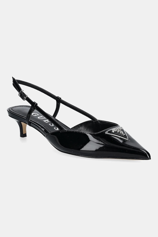 Шкіряні туфлі Guess JESSON гострий чорний FLPJES.PAT05.BLACK