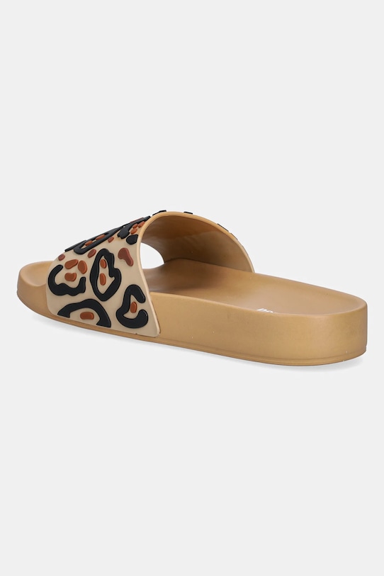 Încălțăminte Melissa papuci MELISSA ANIMAL PRINT SLIDE AD M.36097.BG892 maro