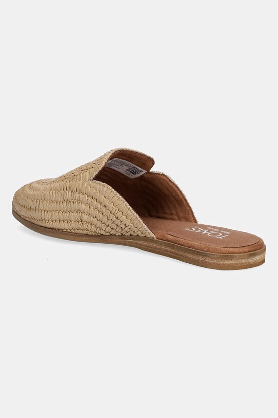 Încălțăminte Toms papuci RAFFIA 10022007 bej