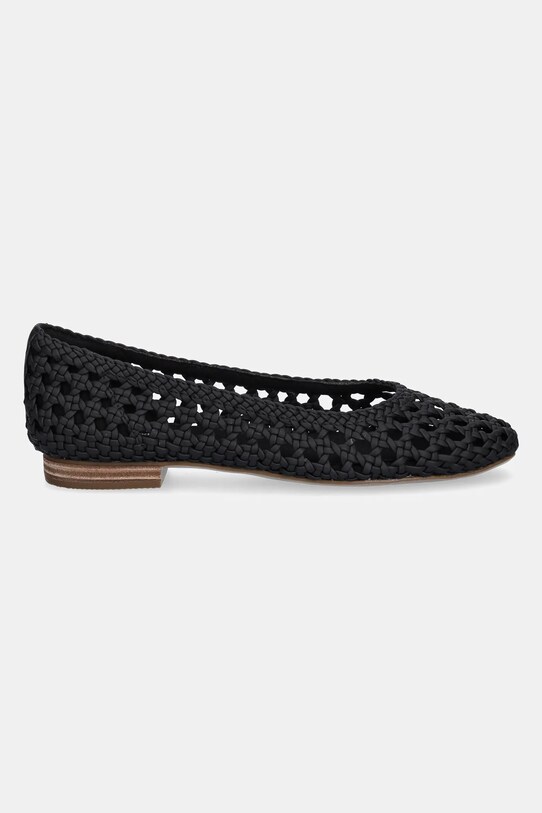 Baleríny Toms BLACK WOVEN BASKET 10022017 černá SS25