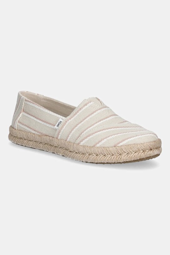 Toms espadrile NATURAL WOVEN STRIPES textil bej 10021816