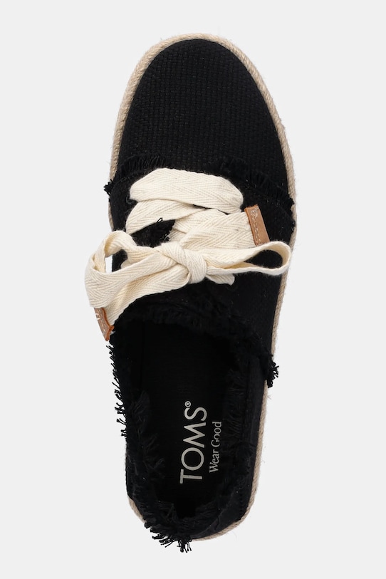 Toms teniși BEACHSIDE WOVEN/FRAY negru 10021856