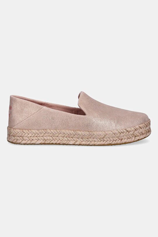 Espadrilky Toms PALE ROSE METALLIC SUEDE 10021868 ružová SS25