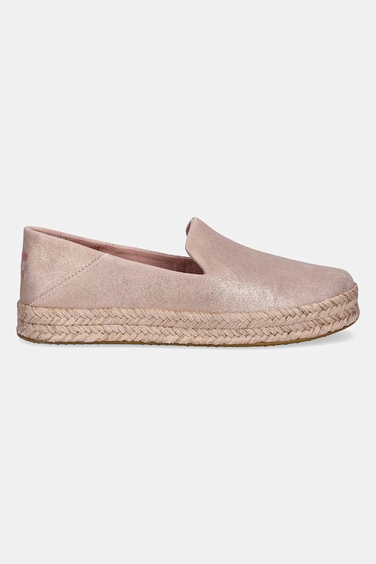 Toms espadryle PALE ROSE METALLIC SUEDE 10021868 różowy SS25