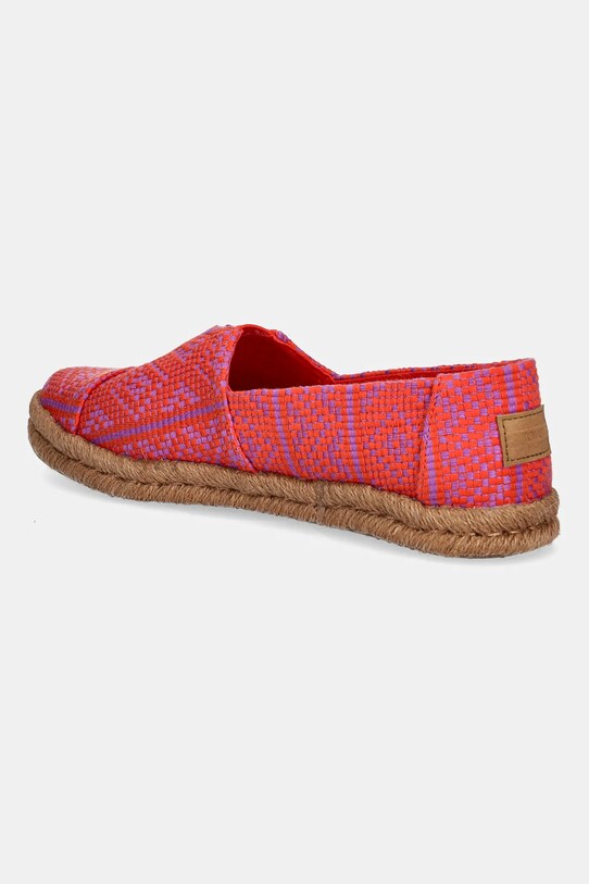 Obuwie Toms espadryle DIAMOND GLOBAL 10021885 czerwony
