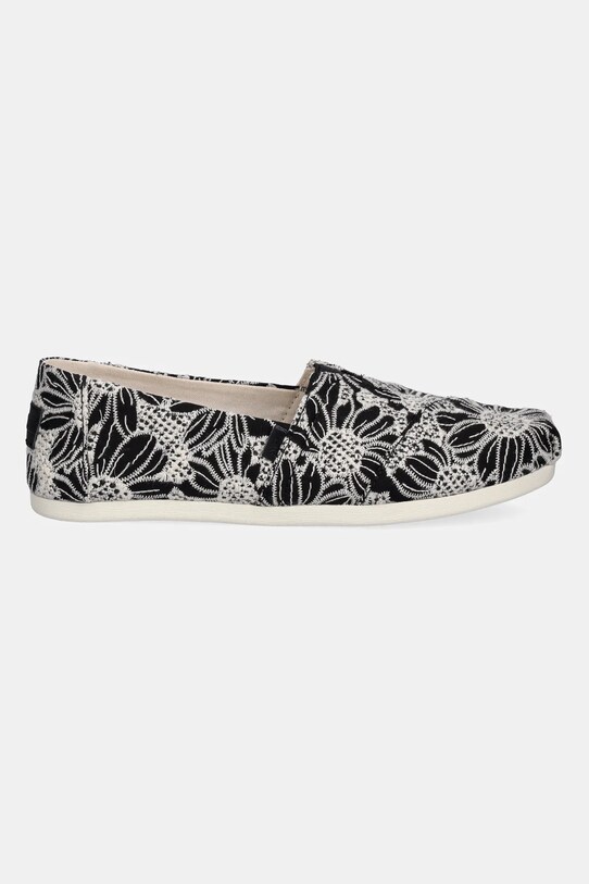 Tenisky Toms OVERSIZED FLORAL EYELET 10021888 černá SS25