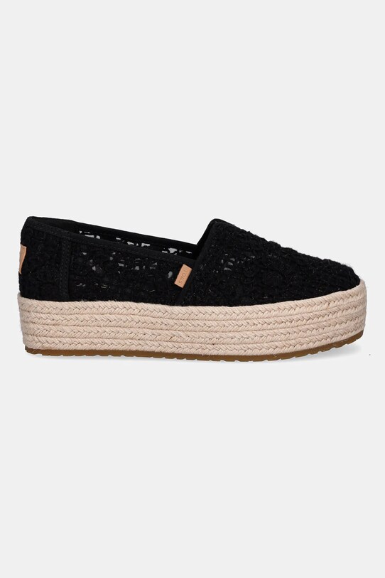 Espadrilky Toms CROCHET LACE 10021913 černá SS25