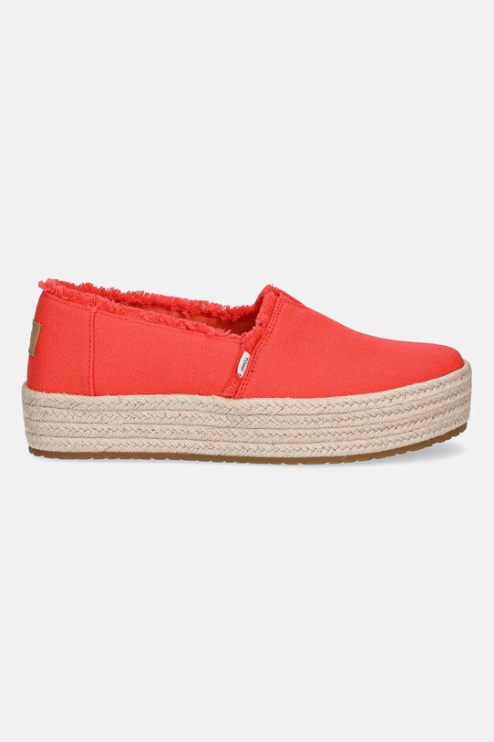 Espadrilky Toms FLAME 10021919 červená SS25