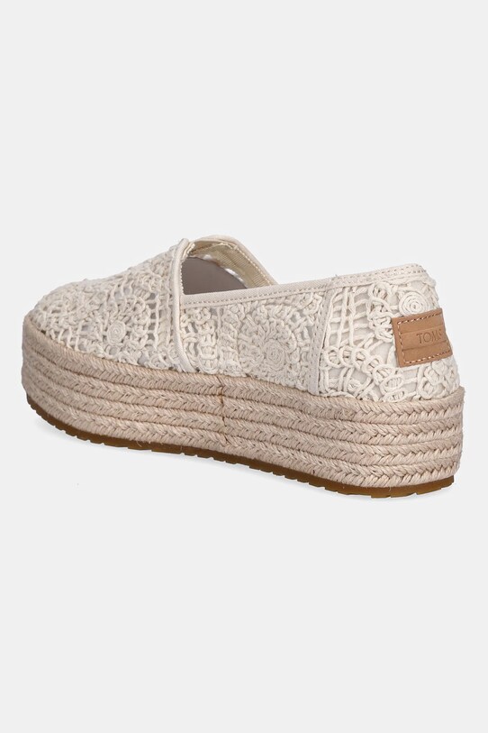 Boty Espadrilky Toms CROCHET LACE 10021923 béžová