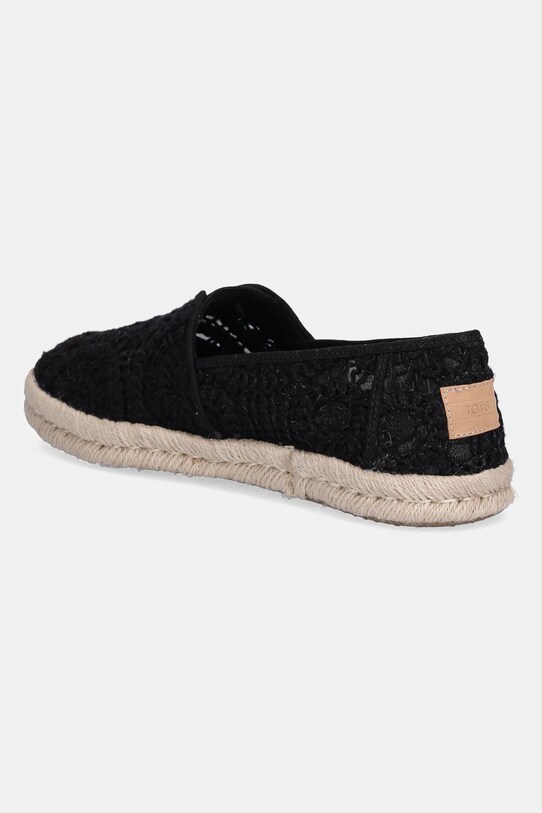 Cipők Toms espadrilles CROCHET LACE 10021938 fekete