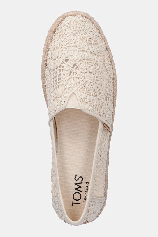 Toms espadrilles CROCHET LACE bézs 10021941
