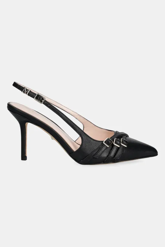 Guess szpilki skórzane SLING BACK BUCKLE S 5GGZ31.7324A.JBLK czarny SS25