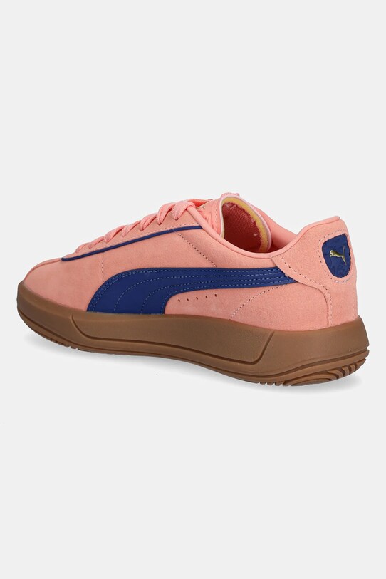 Obuwie Puma sneakersy skórzane Puma Club Klassika SD 400718 pomarańczowy