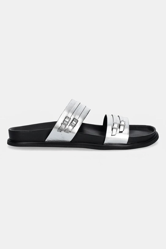Vagabond Shoemakers klapki skórzane EFFIE 5922.383.79 srebrny SS25