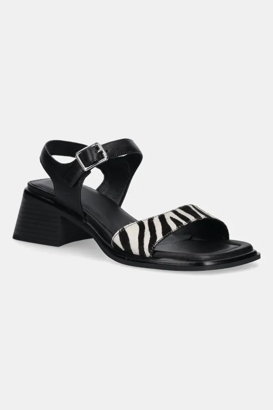 Vagabond Shoemakers sandały zamszowe INES słupek czarny 5911.261.87