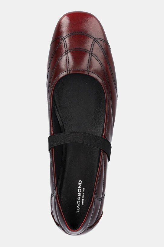 Шкіряні балетки Vagabond Shoemakers 5925-518-47 бордо 5925.518.47