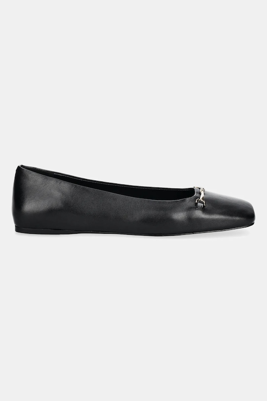 MICHAEL Michael Kors baleriny skórzane Lena 40S5LEFP1L.001 czarny SS25